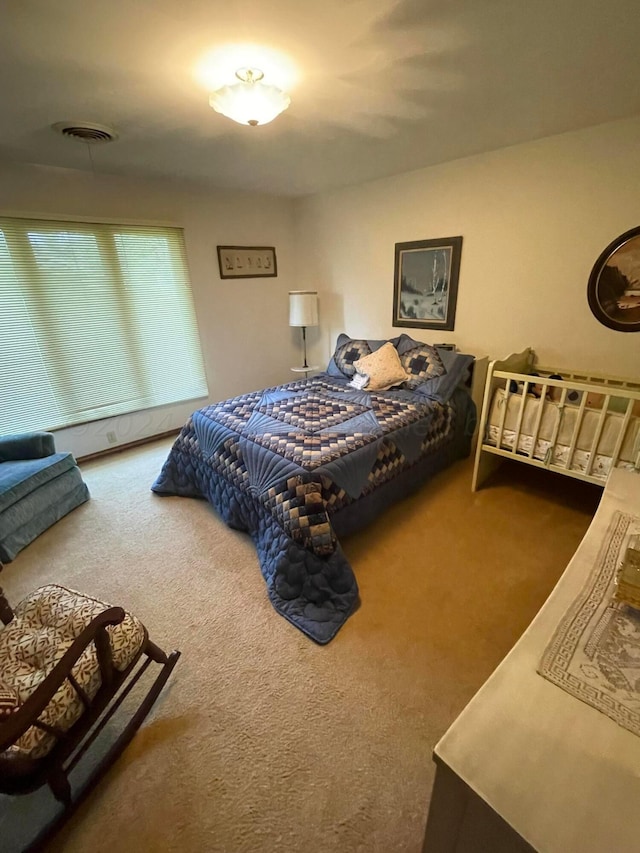 bedroom with carpet flooring