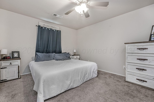 7209 Explorer Trl, Amarillo, TX 79118 - carpeted bedroom with baseboards and a ceiling fan