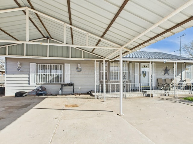 view of patio featuring covered porch