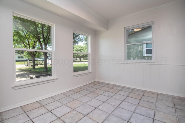 4808 SW 57th Ave, Amarillo, TX 79109 - unfurnished room with ornamental molding and baseboards