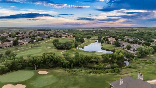27 Carnoustie Ln, Amarillo, TX 79124 - aerial view of residential area with a nearby body of water and a local golf course