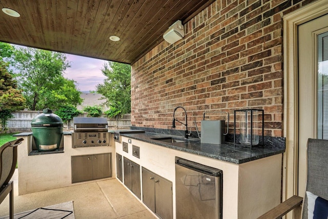 27 Carnoustie Ln, Amarillo, TX 79124 - view of patio with a sink and exterior kitchen
