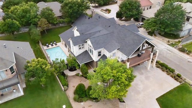 27 Carnoustie Ln, Amarillo, TX 79124 - view from above of property with a pool area