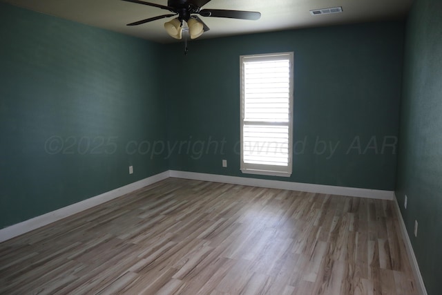 9807 Will Ave, Amarillo, TX 79119 - empty room featuring wood finished floors and ceiling fan
