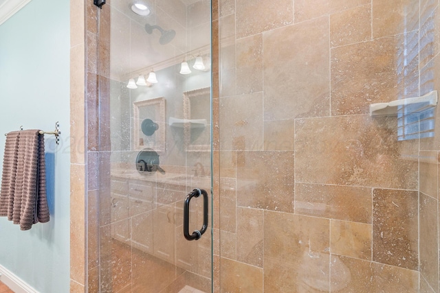3523 Rutson Dr, Amarillo, TX 79109 - bathroom featuring a shower stall
