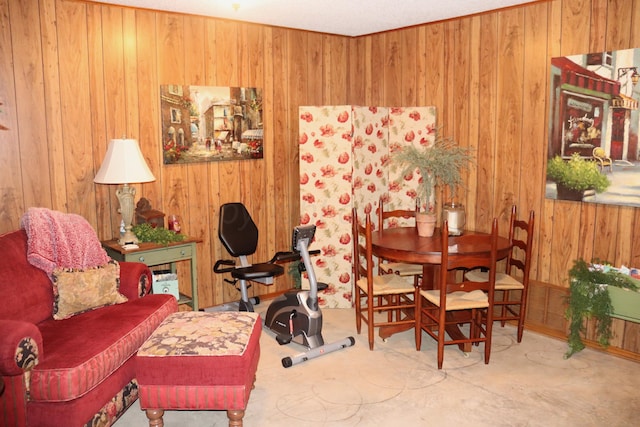 3014 Edgemere Dr, Plainview, TX 79072 - living area featuring wooden walls