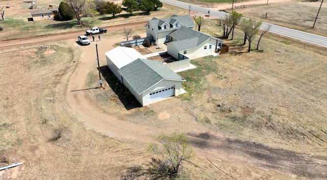 bird's eye view featuring a rural view