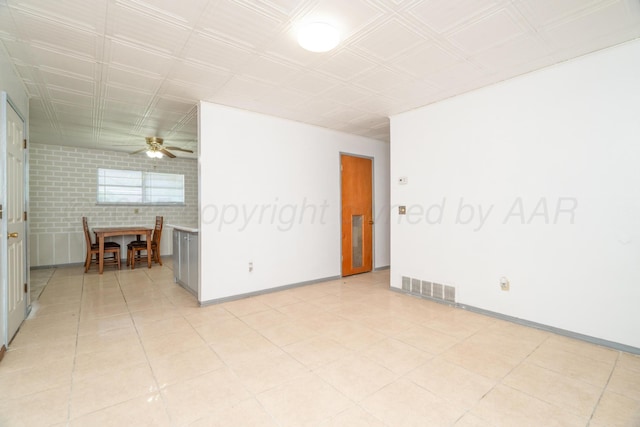 1608 Heather St, Amarillo, TX 79107 - unfurnished room featuring ceiling fan and baseboards