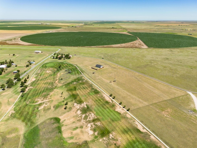 aerial view featuring a rural view