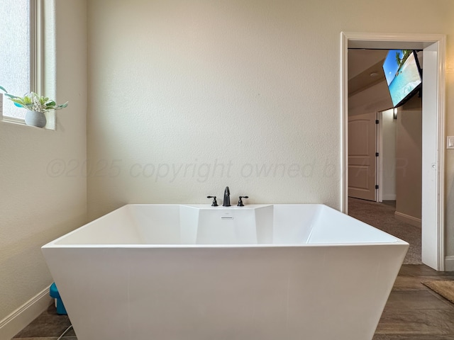 bathroom with a bathing tub