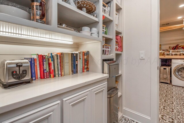 2112 Clubview, Amarillo, TX 79124 - pantry featuring washer / dryer