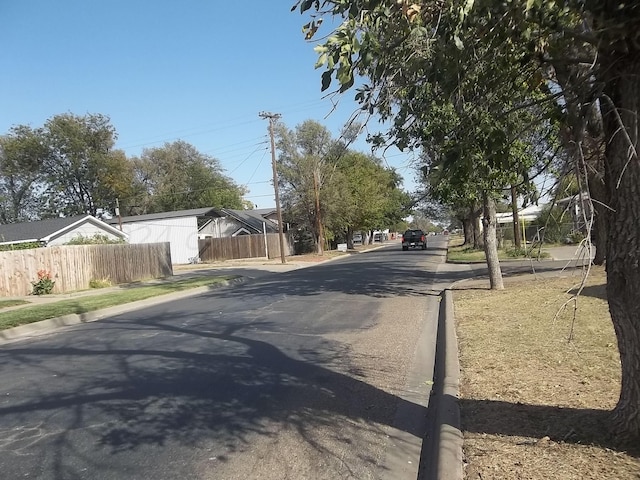 view of road