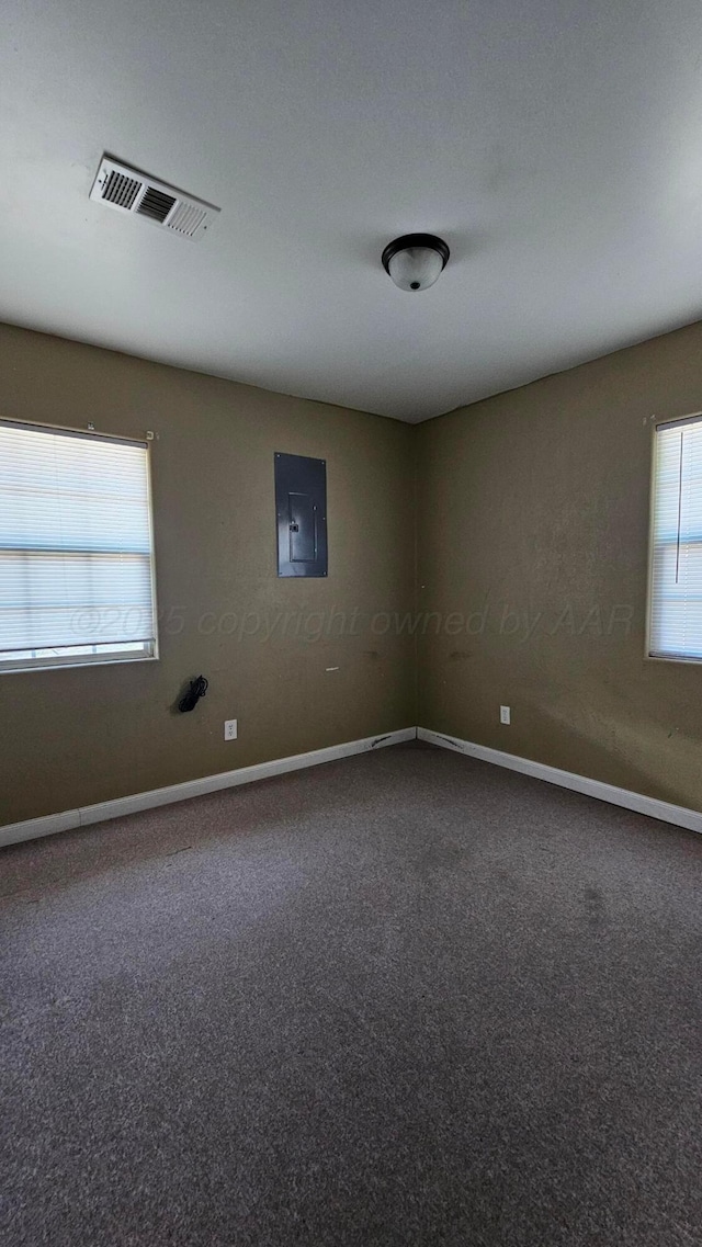 1300 Patton Cir, Borger, TX 79007 - spare room with electric panel and carpet flooring