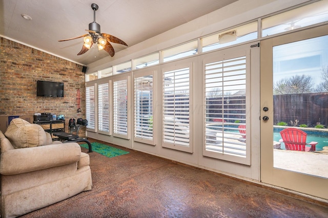 7826 Tarrytown Ave, Amarillo, TX 79121 - sunroom / solarium featuring french doors