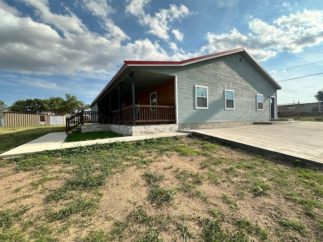 view of side of home