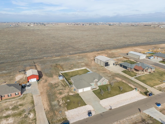 bird's eye view featuring a rural view