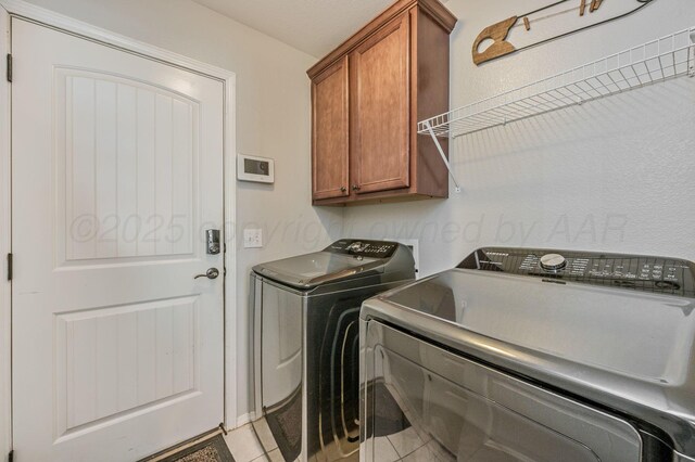 8508 Littlerock Dr, Amarillo, TX 79118 - laundry room featuring independent washer and dryer and cabinet space