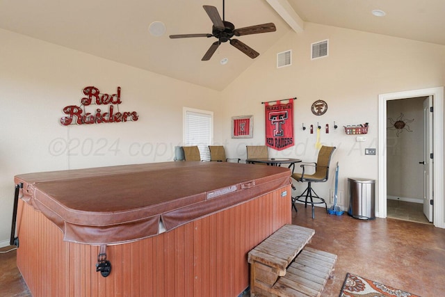 2501 Mackenzie Trl, Amarillo, TX 79124 - interior space with visible vents and ceiling fan