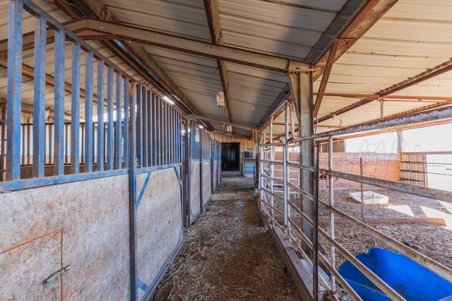 view of horse barn