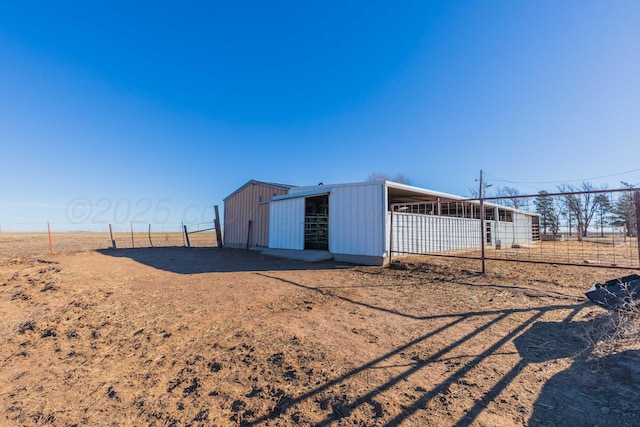 view of outbuilding featuring an exterior structure and an outdoor structure