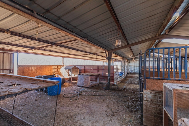 view of horse barn