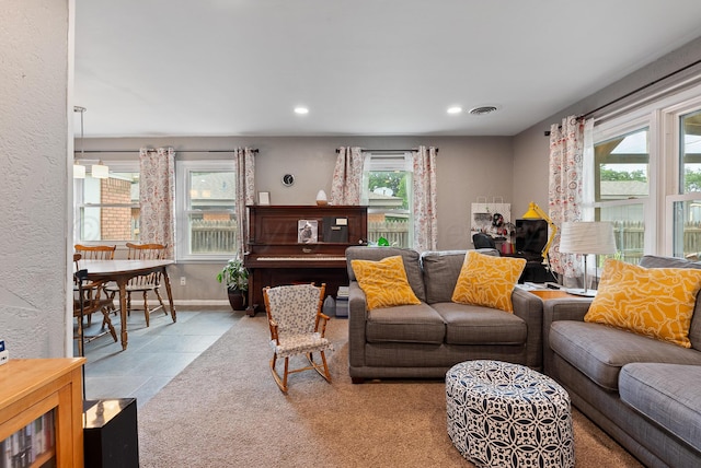 3607 Fleetwood Dr, Amarillo, TX 79109 - living room featuring recessed lighting and baseboards