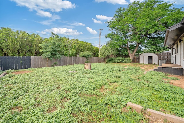 3701 Westlawn Ave, Amarillo, TX 79102 - fenced backyard featuring a shed