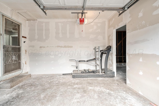 3701 Westlawn Ave, Amarillo, TX 79102 - garage featuring a garage door opener