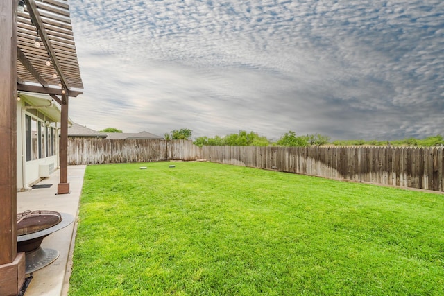 212 Cimarron St, Borger, TX 79007 - view of yard with a patio area
