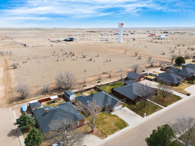 aerial view with view of desert