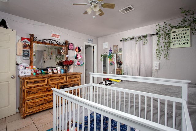 view of tiled bedroom