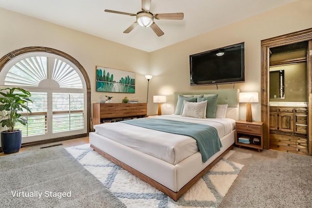 7402 Lynnlee Pl, Amarillo, TX 79121 - bedroom with a ceiling fan
