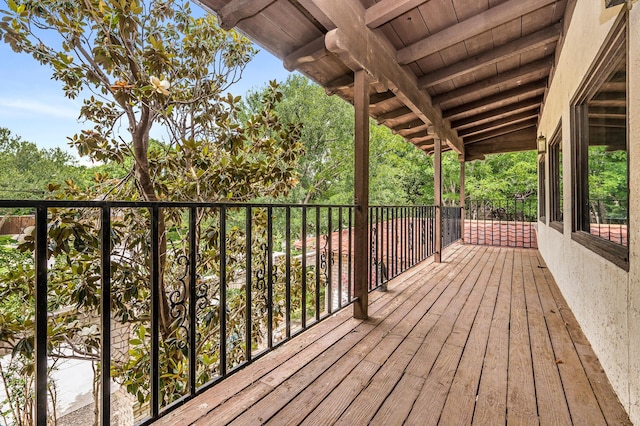 7402 Lynnlee Pl, Amarillo, TX 79121 - view of wooden deck