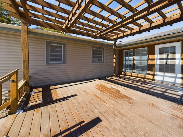 1924 N Dwight St, Pampa, TX 79065 - wooden terrace with a pergola