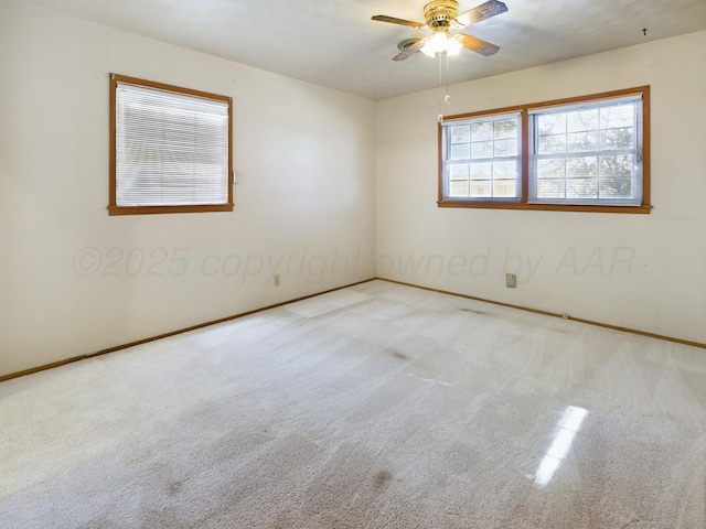 1924 N Dwight St, Pampa, TX 79065 - spare room featuring carpet flooring and a ceiling fan