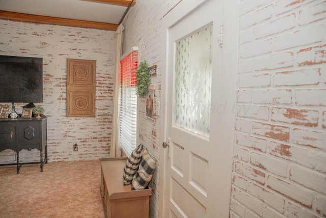 400 W 7th St, Panhandle, TX 79068 - entryway with brick wall