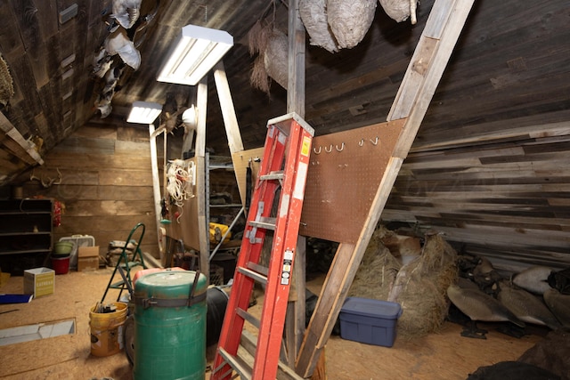 view of attic