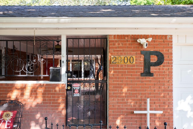 2900 Teckla Blvd, Amarillo, TX 79106 - entrance to property with brick siding and a shingled roof