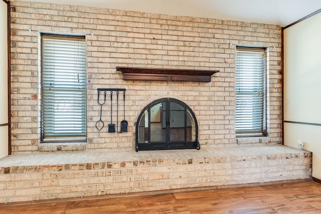 details featuring wood finished floors
