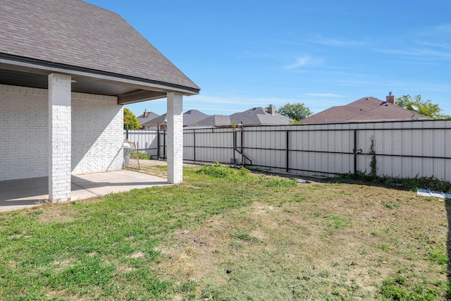 6809 Fanchun St, Amarillo, TX 79119 - fenced backyard featuring a patio area