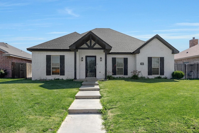6809 Fanchun St, Amarillo, TX 79119 - view of front of property featuring brick siding and roof with shingles