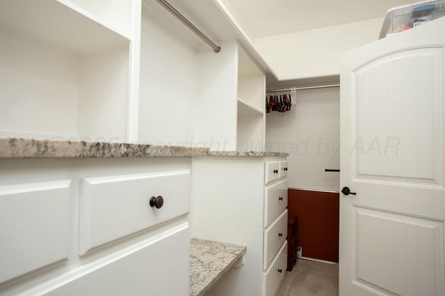 5401 Walesa Ct, Amarillo, TX 79119 - walk in closet featuring light carpet