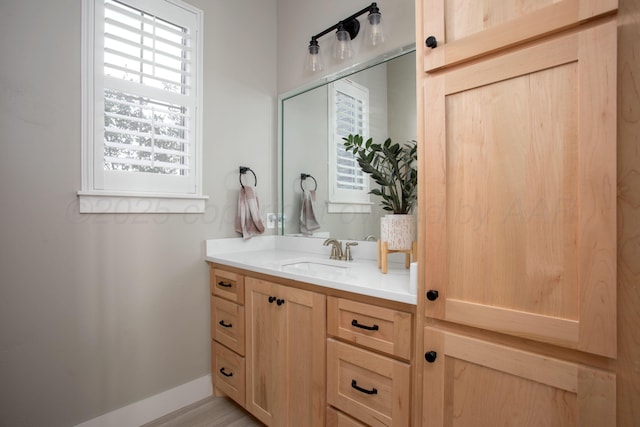 bathroom featuring vanity