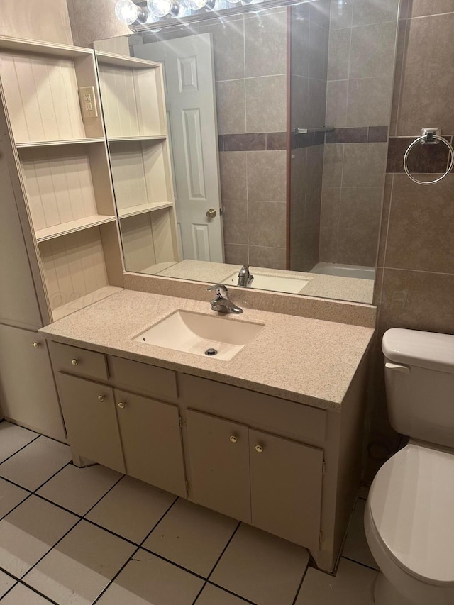 2810 Willbur Dr, Amarillo, TX 79110 - bathroom featuring tile patterned floors and vanity