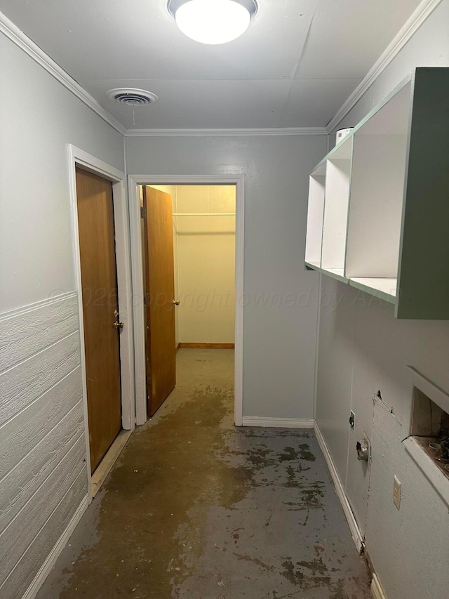2810 Willbur Dr, Amarillo, TX 79110 - washroom featuring ornamental molding