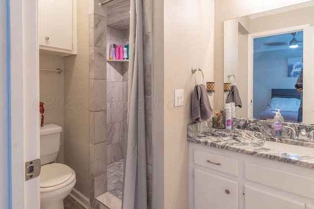 3102 S Bivins St, Amarillo, TX 79103 - ensuite bathroom with vanity and tiled shower