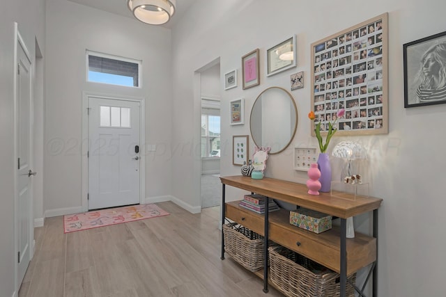 8100 Pensacola Ave, Amarillo, TX 79118 - entryway featuring wood finished floors and a high ceiling