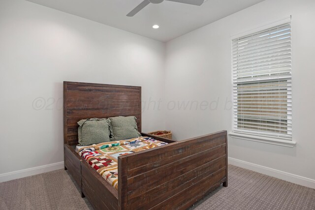 8100 Pensacola Ave, Amarillo, TX 79118 - carpeted bedroom featuring recessed lighting and ceiling fan