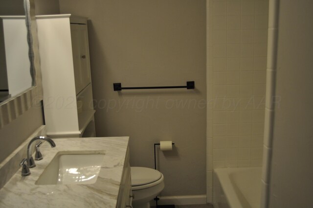 3411 Royal Rd, Amarillo, TX 79109 - bathroom with toilet and vanity