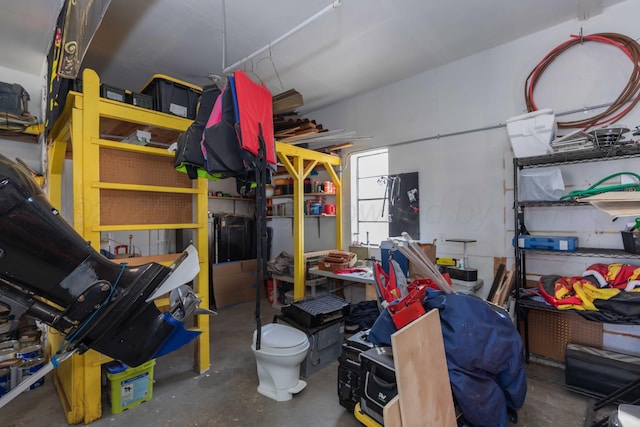 view of storage room